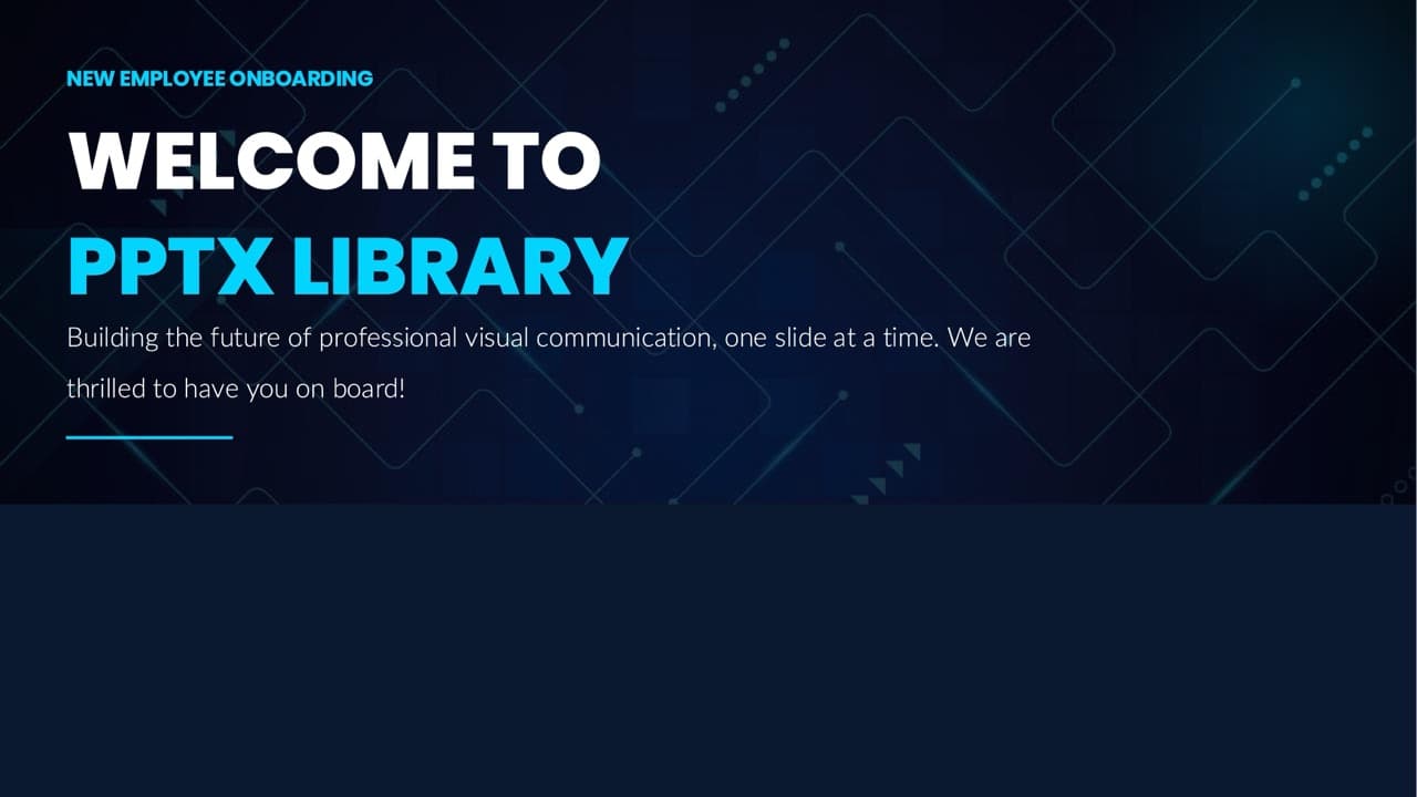 Employee onboarding — 9-Slide Business & Corporate Presentation Template (Futuristic Cyber-Tech Style)