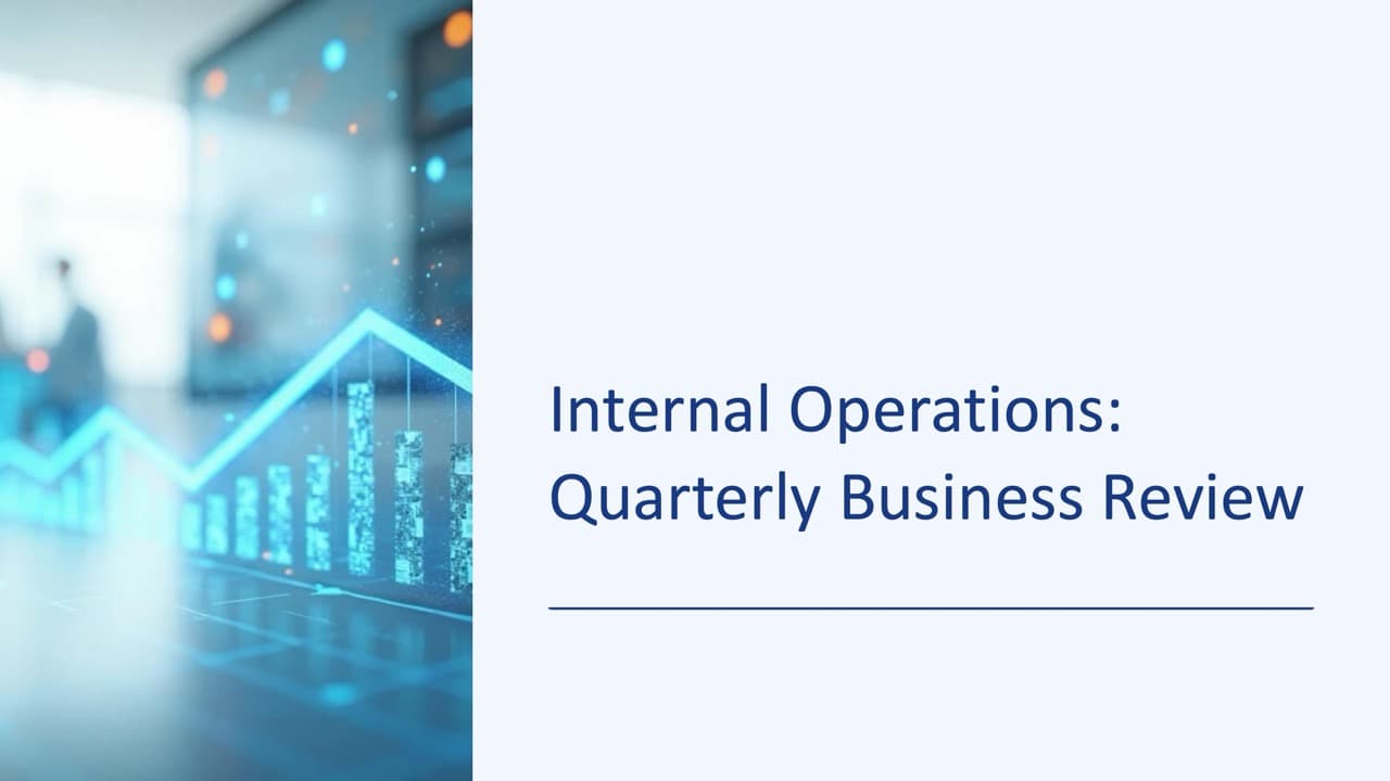 Quarterly Business Reviews — 29-Slide Business & Corporate Presentation Template (Corporate Technical Style)