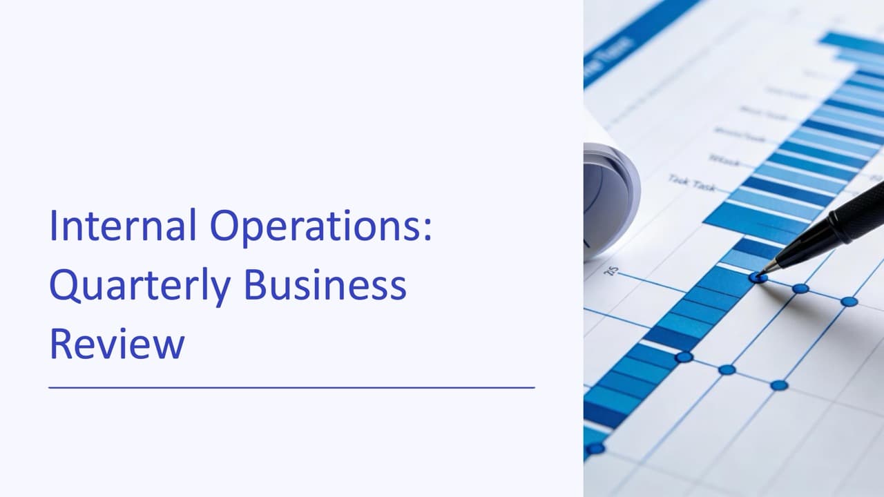 Quarterly Business Reviews — 18-Slide Business & Corporate Presentation Template (Clean Conceptual Style)