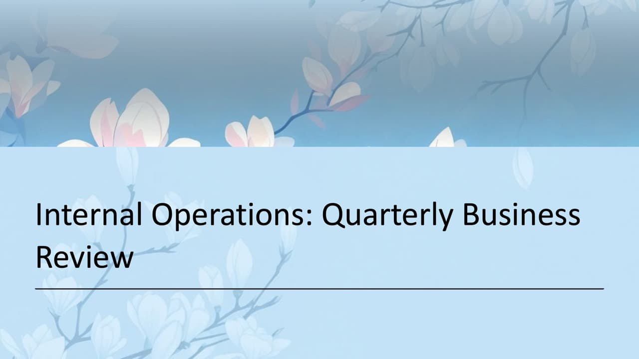 Quarterly Business Reviews — 29-Slide Business & Corporate Presentation Template (Serene Botanical Style)