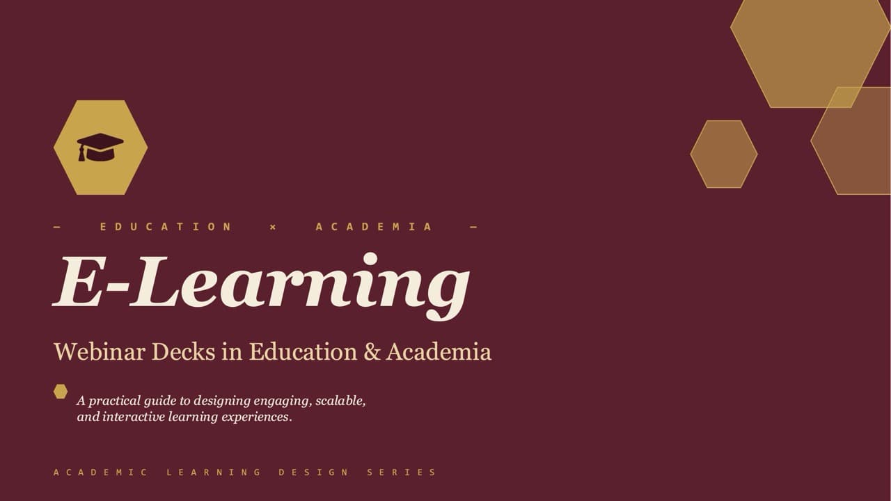 Webinar deck — 13-Slide Educational & Academic Presentation Template (Academic Minimalist Style)