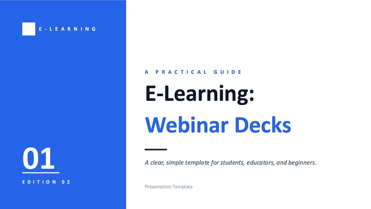 Webinar deck — 11-Slide Educational & Academic Presentation Template (Professional Minimalist Style)