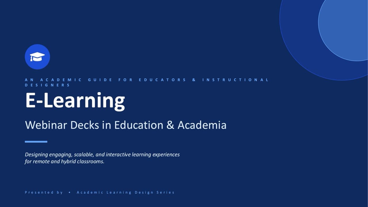 Webinar deck — 13-Slide Educational & Academic Presentation Template (Friendly Professional Style)