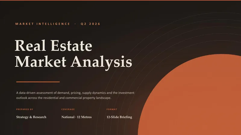 Market Analysis — 12-Slide Industry-Specific Presentation Template (Minimalist Style)