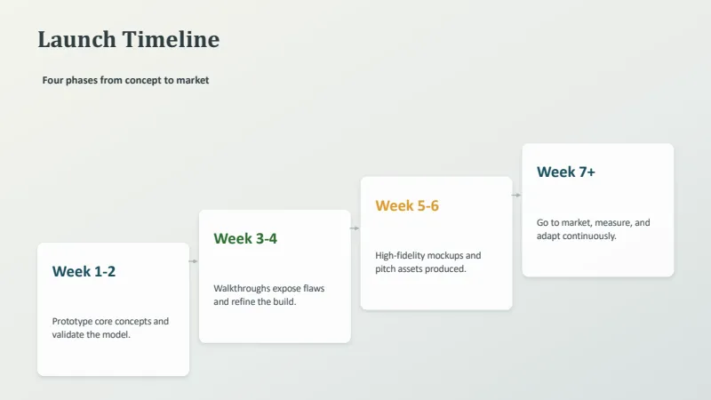 Product Launch Strategy Deck — 7-Slide Industry-Specific Presentation Template (Minimalist Style) — slide 5