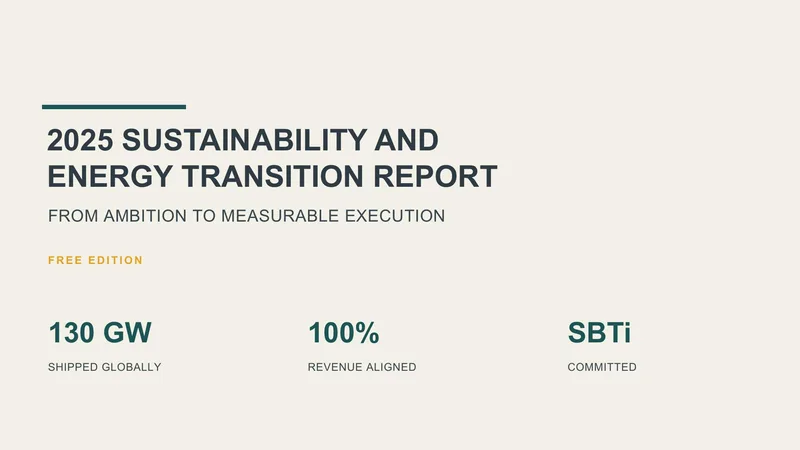 Sustainability Transition Report — 7-Slide Industry-Specific Presentation Template (Minimalist Style)