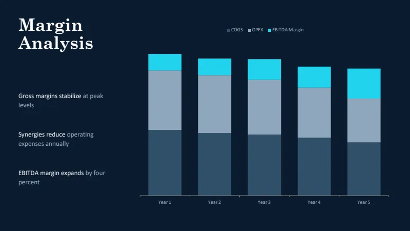 LBO Investment Thesis — 12-Slide Industry-Specific Presentation Template (Dark mode Style) — slide 5