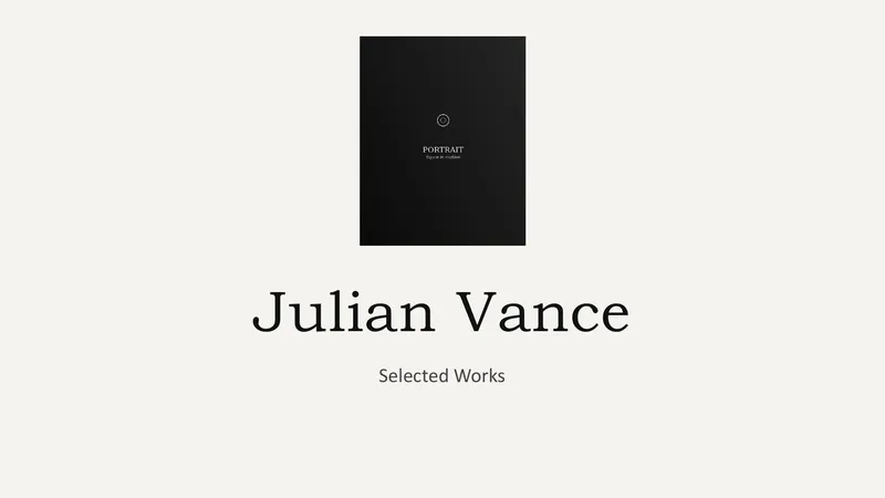 Photography Portfolio — 12-Slide Creative & Portfolio Presentation Template (Minimalist Editorial Dark Mode Style)