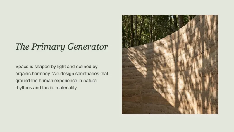 Architectural Proposal — 7-Slide Creative & Portfolio Presentation Template (Organic Style) — slide 2