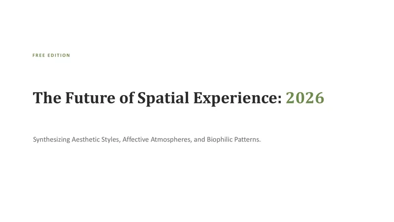 Spatial Experience Trend Report — 7-Slide Creative & Portfolio Presentation Template (Academic, Minimalist Style)