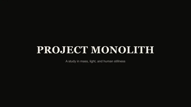 Architectural Concept Presentation Deck — 7-Slide Creative & Portfolio Presentation Template (Minimalist, Brutalist Style)