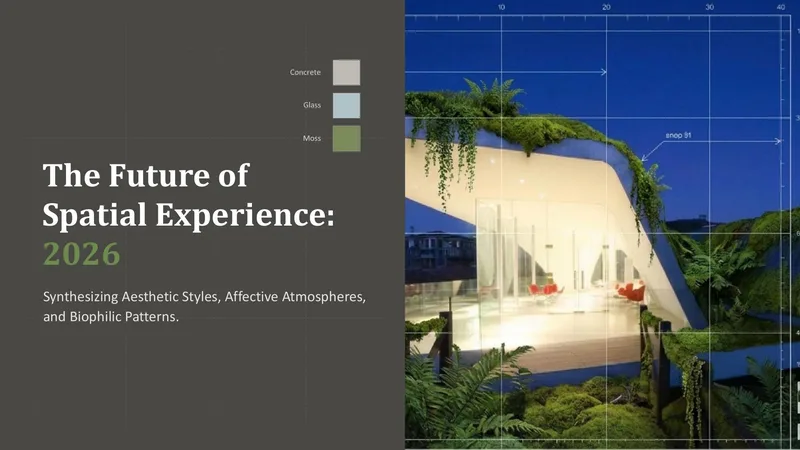 Spatial Experience and Biophilic Architecture Deck — 12-Slide Creative & Portfolio Presentation Template (Analytical, Biophilic, Minimalist Style)