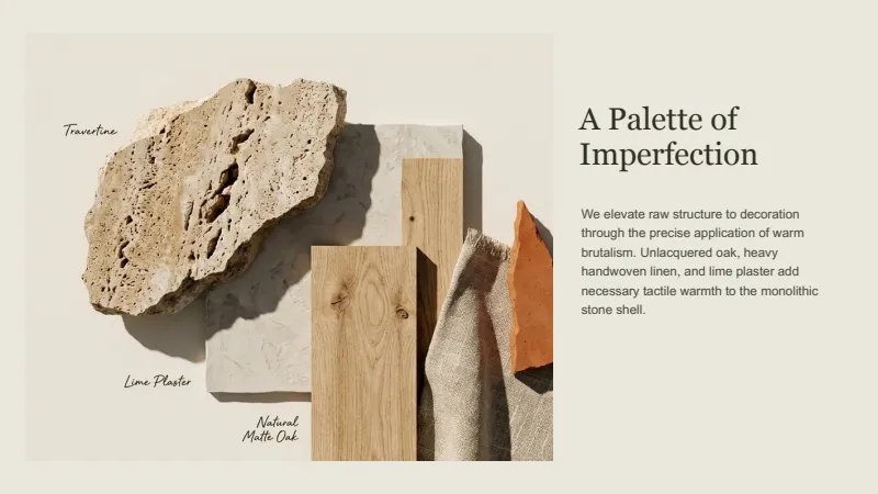 Architecture Presentation Template — 7-Slide Creative & Portfolio Presentation Template (Warm Brutalism Style) — slide 5