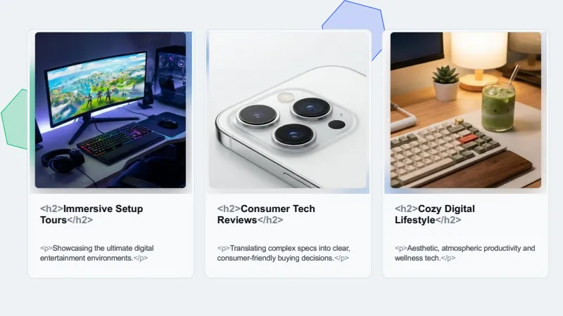 Influencer Media Kit — 12-Slide Creative & Portfolio Presentation Template (Modern, Tech-Focused Style) — slide 5