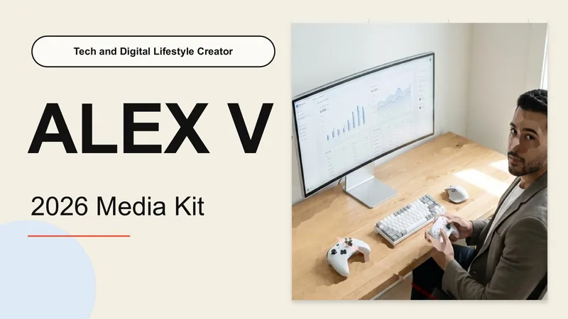 Influencer Media Kit — 12-Slide Creative & Portfolio Presentation Template (Minimalist, Warm Style)