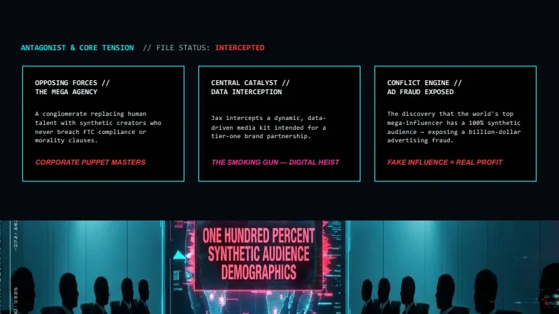 Thriller Film Pitch Deck — 12-Slide Creative & Portfolio Presentation Template (Cyberpunk Style) — slide 5