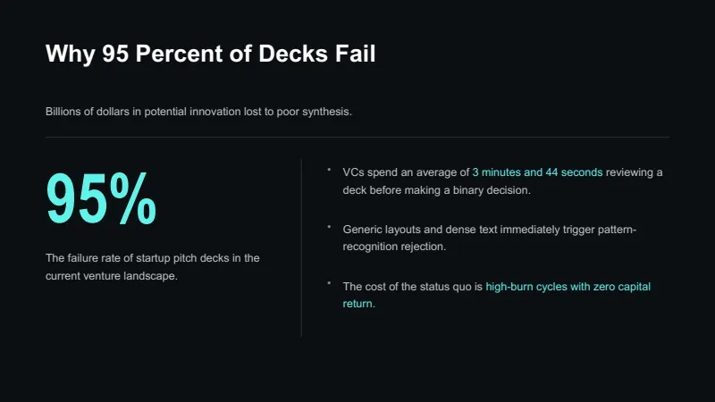 Venture Capital Pitch Deck — 7-Slide Business & Corporate Presentation Template (Dark Mode & Neon Tech Style) — slide 2