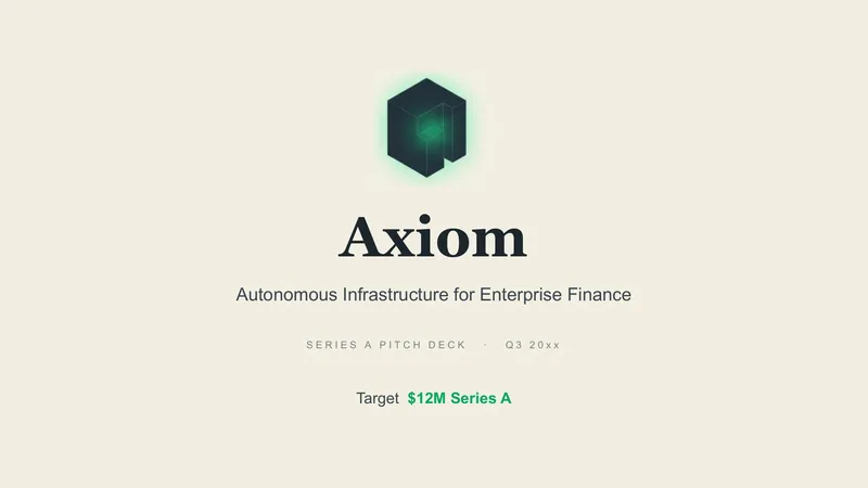 Autonomous Finance Startup Pitch Deck — 7-Slide Business & Corporate Presentation Template (Minimalist Style)