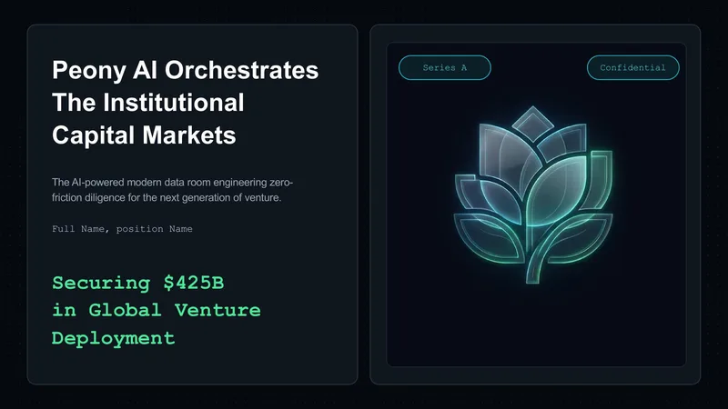 AI SaaS Pitch Deck — 12-Slide Business & Corporate Presentation Template (Dark Mode & High-Tech Style)