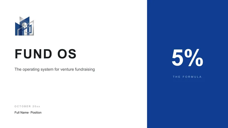 Venture Fundraising Operating System  — 7-Slide Business & Corporate Presentation Template (Minimalist Style)