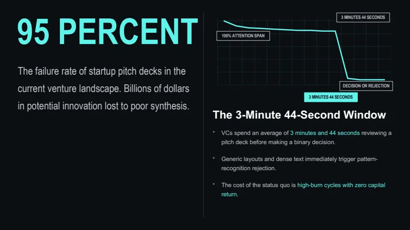 Tech Venture Pitch Deck  — 12-Slide Business & Corporate Presentation Template (Dark Tech Minimalist / Neon Accent Style) — slide 2