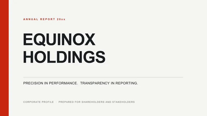 Annual Report Template — 7-Slide Business & Corporate Presentation Template (Professional, Clean Style)