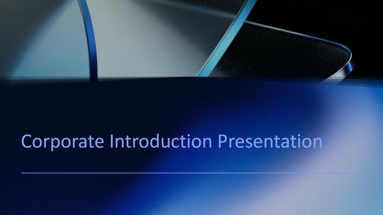 Company Introduction — 18-Slide Business & Corporate Presentation Template (Modern Glassmorphism Style)
