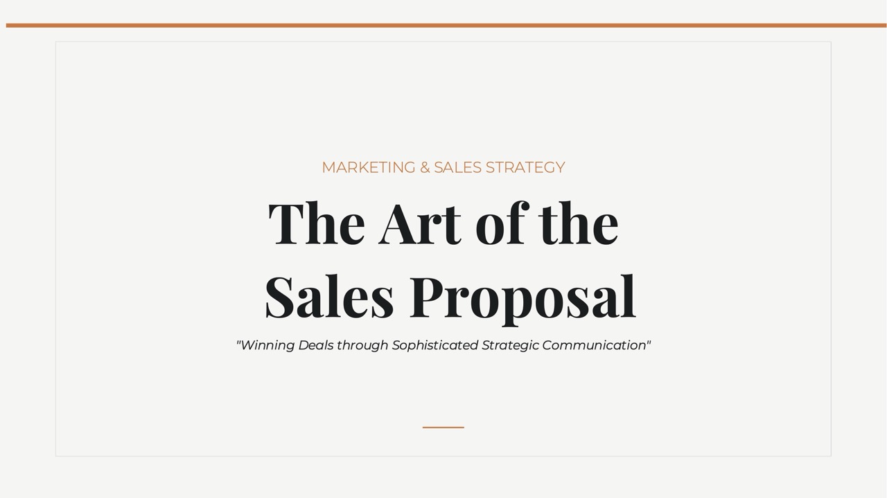 Sales Proposal — 16-Slide Business & Corporate Presentation Template (Minimalist Style)