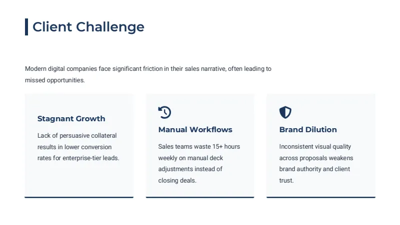 Sales Proposal — 8-Slide Business & Corporate Presentation Template (Modern Blue Geometric Style) — slide 2