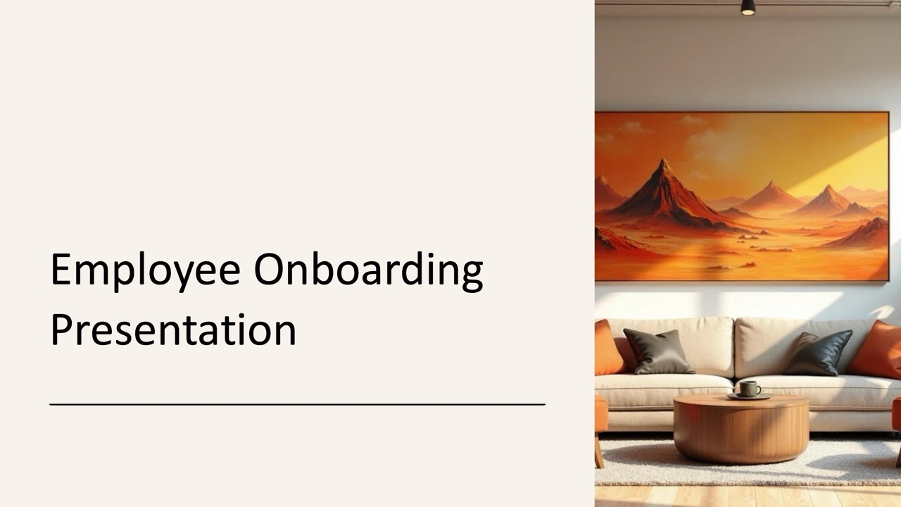 Employee onboarding — 10-Slide Business & Corporate Presentation Template (Modern Earthy Minimalist Style)