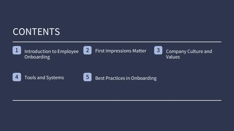 Employee onboarding — 19-Slide Business & Corporate Presentation Template (Professional, Sleek, Corporate Style) — slide 2