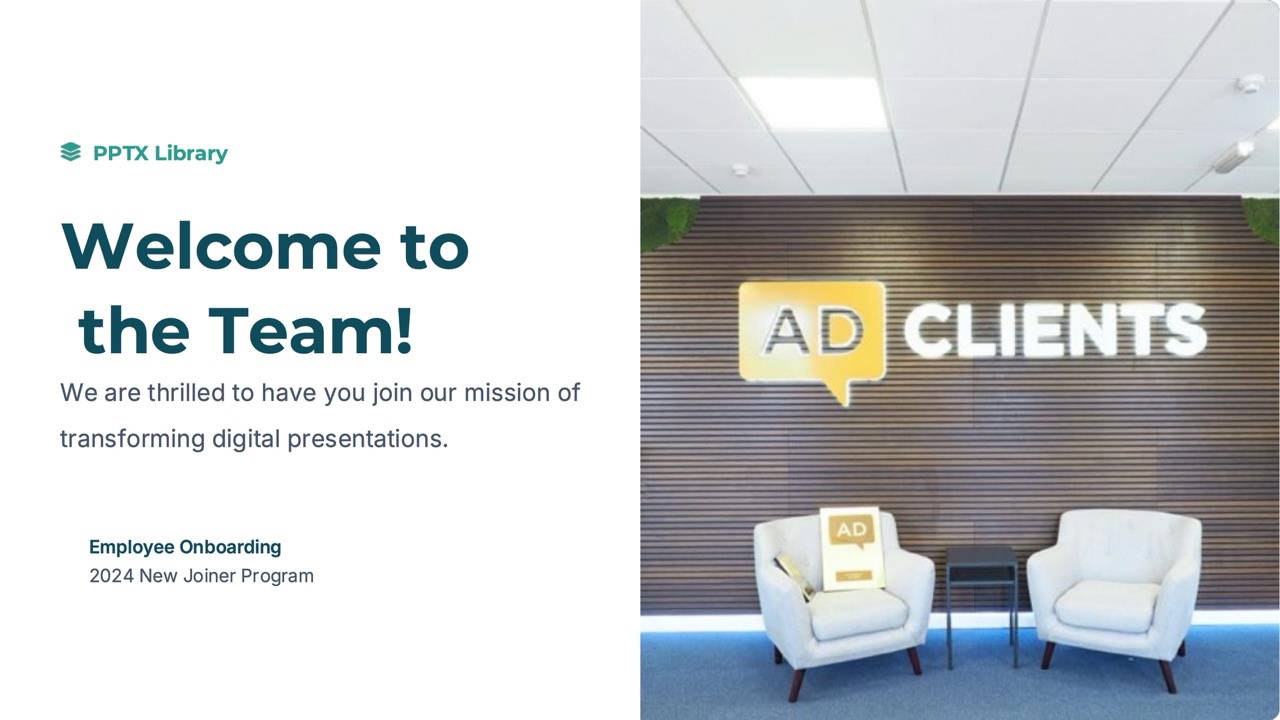 Employee onboarding — 8-Slide Business & Corporate Presentation Template (Modern Corporate Tech Style)