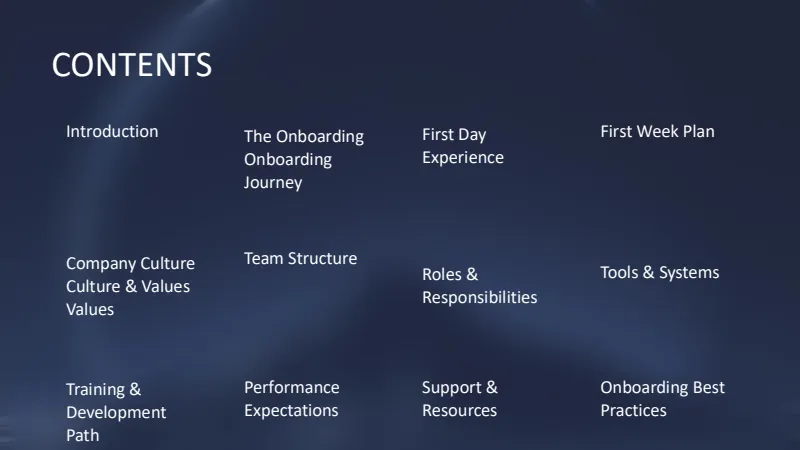 Employee onboarding — 16-Slide Business & Corporate Presentation Template (Sleek, Authoritative, Corporate Style) — slide 2