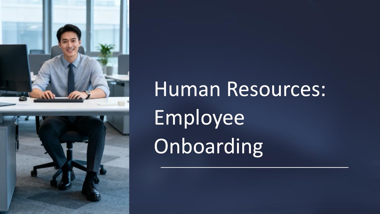 Employee onboarding — 16-Slide Business & Corporate Presentation Template (Sleek, Authoritative, Corporate Style)