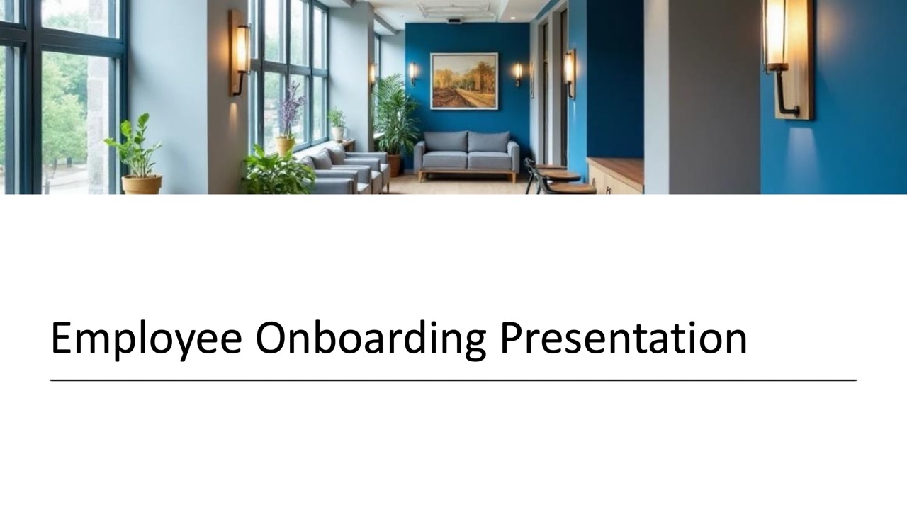 Employee onboarding — 13-Slide Business & Corporate Presentation Template (Professional Tech-Modern Style)