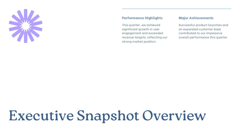 Quarterly Business Reviews — 7-Slide Business & Corporate Presentation Template (Clean Professional Style) — slide 2