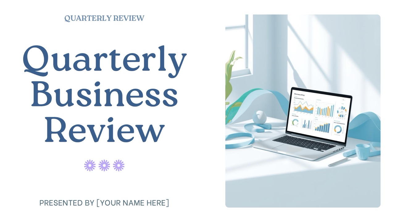 Quarterly Business Reviews — 7-Slide Business & Corporate Presentation Template (Clean Professional Style)