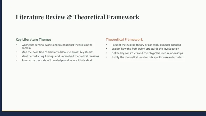 Thesis defense — 10-Slide Educational & Academic Presentation Template (Refined Academic Style) — slide 5