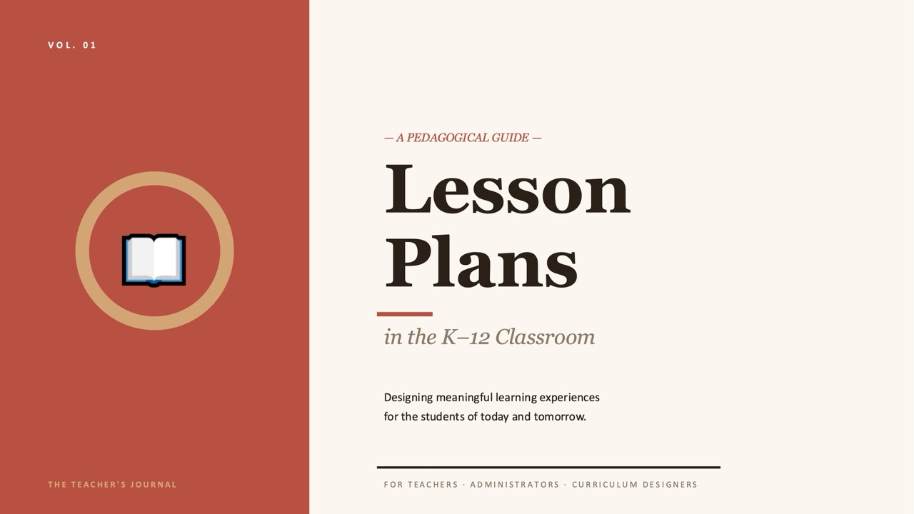 Lesson plans — 10-Slide Educational & Academic Presentation Template (Sophisticated Editorial Style)