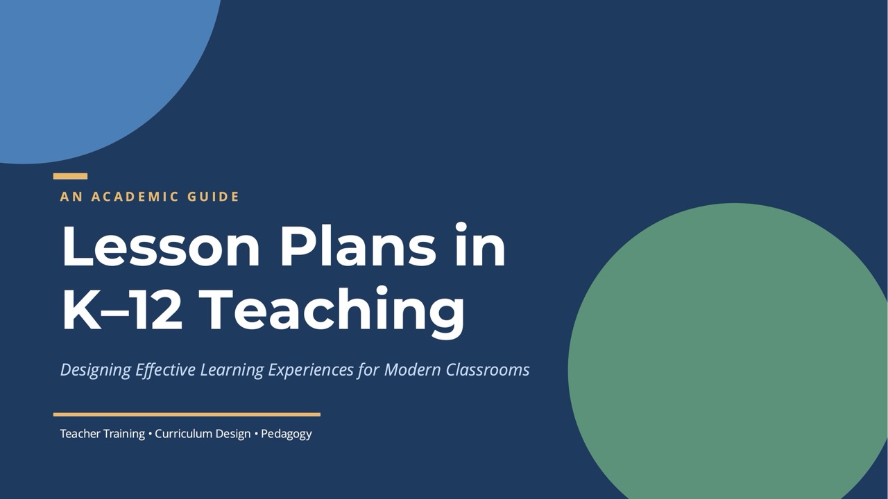 Lesson plans — 10-Slide Educational & Academic Presentation Template (Modern Academic Style)
