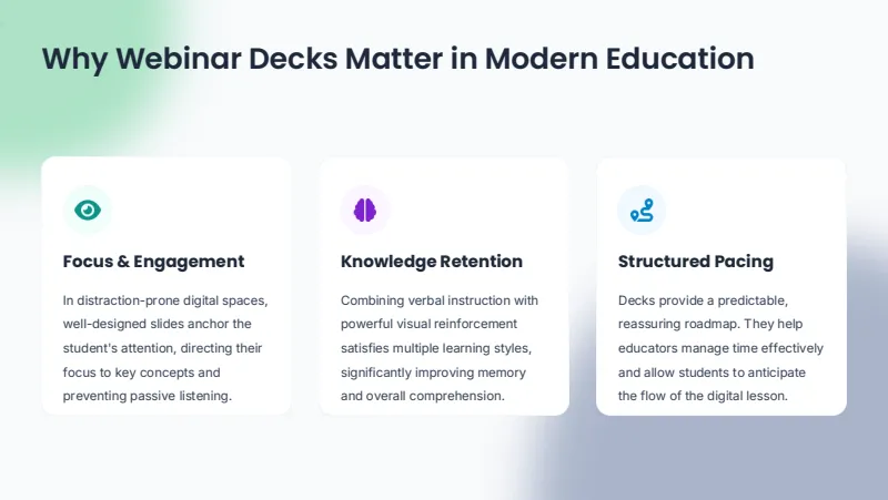 Webinar deck — 8-Slide Educational & Academic Presentation Template (High-Tech Vibrant Style) — slide 2